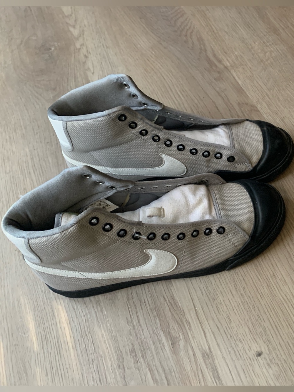 Nike All Court 2008 Black & Gray Canvas High-Top Sneakers Men’s Size 12
